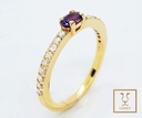 ANILLO CINTILLO BRILLANTES 0.20CT