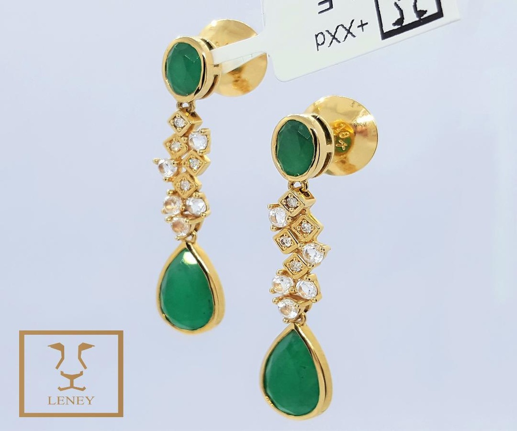 ARETE LARGO ESMERALDAS OVAL