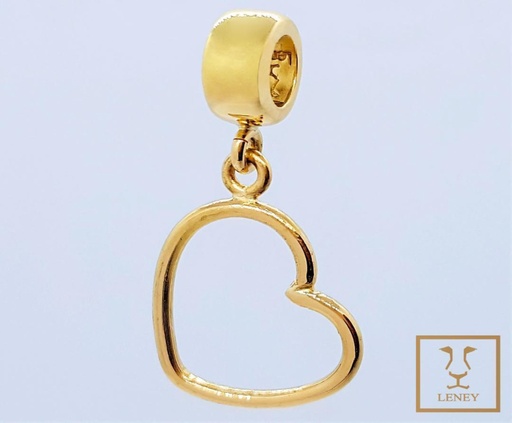 [1244W8] DIJE SEPARADOR CORAZON 14.3MM