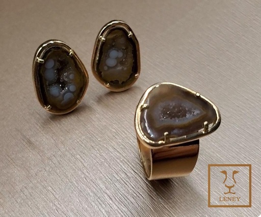 [1359W6] JUEGO 2 PIEZAS ANILLO