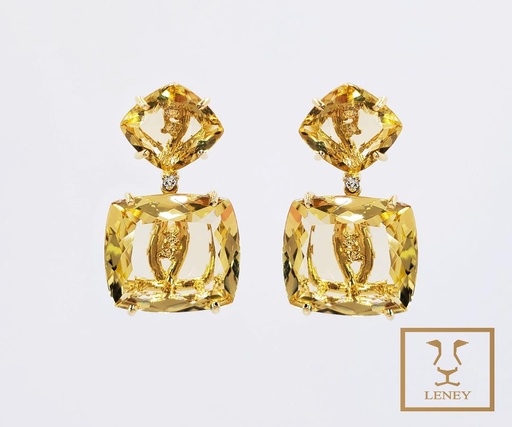 [1361W5] ARETE LARGO 28MM CITRINE