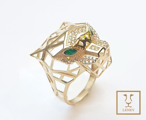 [1553W9] ANILLO PANTERA CARTIER CABEZA