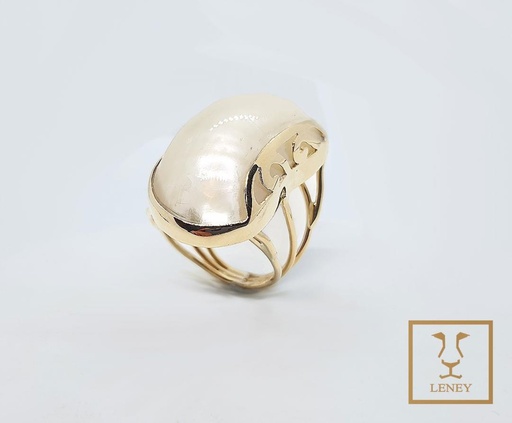 [1370W2] ANILLO CUPULA NACAR CURVO
