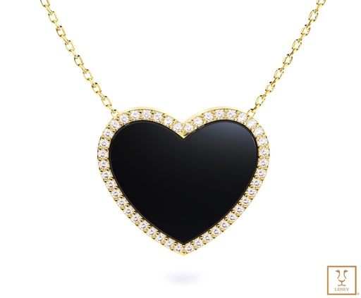 [1387W5] GARGANTILLA CORAZON 19MM ALTO