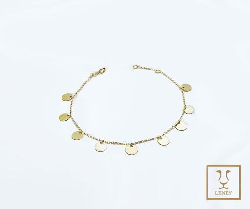 [1389W51] PULSERA CON 9 CIRCULOS