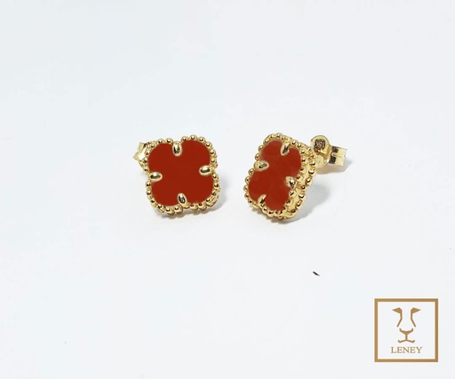 [1501W2] ARETE FLOR TREBOL VAN CLEEF