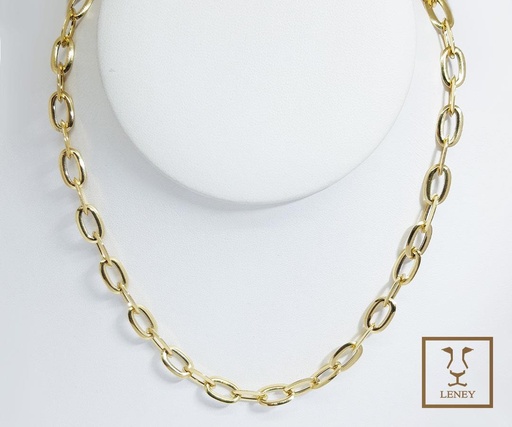 [1434W38] CADENA ESLABON OVAL FOFO