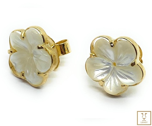 [1457W9] ARETE FLOR DE NACAR
