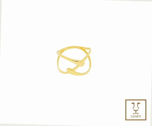 [1532W1] ANILLO HILOS ELECTRONES CRUZADOS