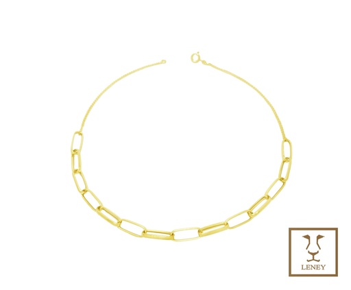 [1501W26] GARGANTILLA ESLABONES OVAL 18X7MM