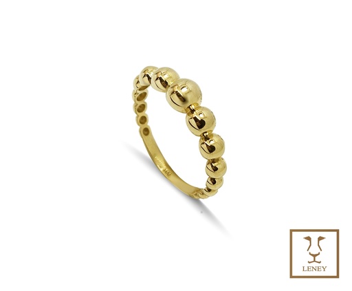 [1508W3] ANILLO CINTILLO MEDIA ESFERAS