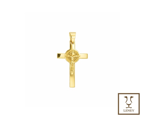 [1592W25] CRUZ CON MEDALLA DE SAN