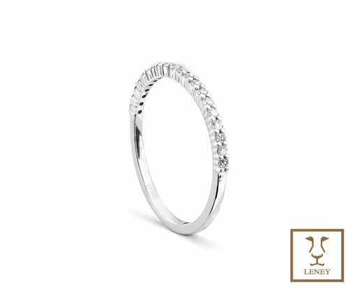 [1598W3] ANILLO CINTILLO 20 BRILLANTES