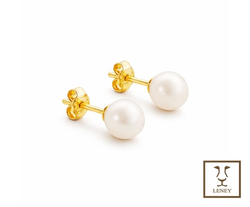 [1604W5] ARETE PERLA BOTON 4.5MM