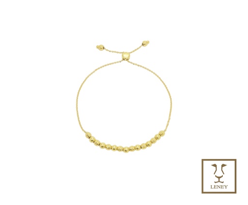 [1531W13] PULSERA15 BOLITAS LISAS BRILLOSAS