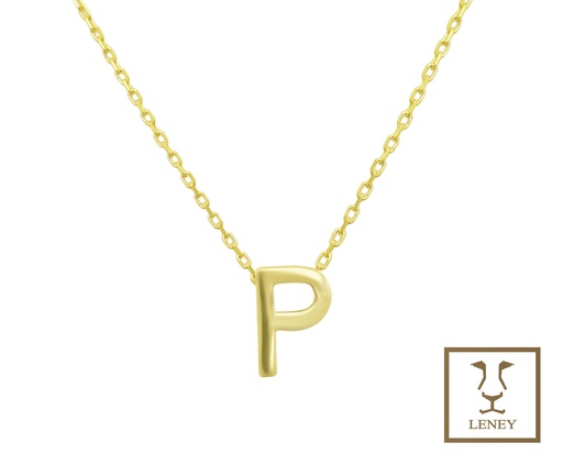 [1532W12] GARGANTILLA LETRA P DE 10MM