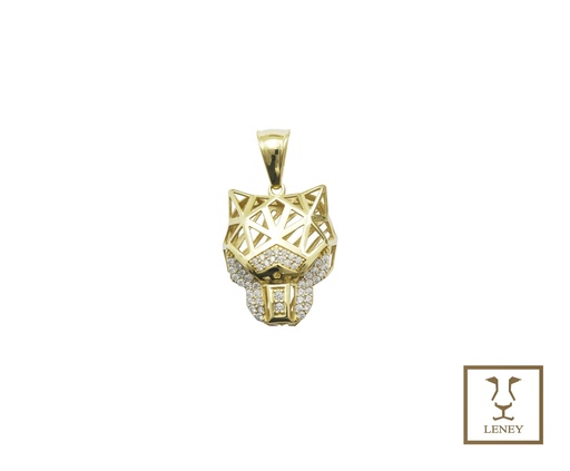 [1535W36] DIJE PANTERA CARTIER CABEZA