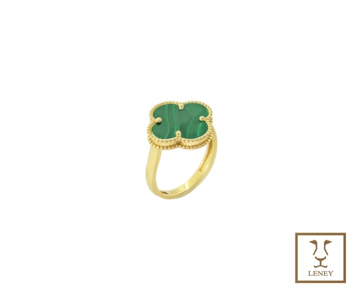 [1538W2] ANILLO VAN CLEEF MALAQUITA