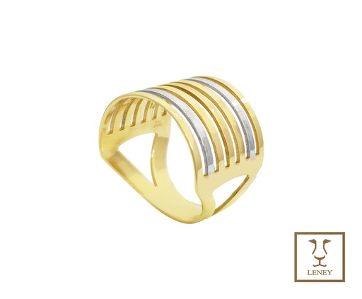 [1553W1] ANILLO 7 FRANJAS PARALELAS