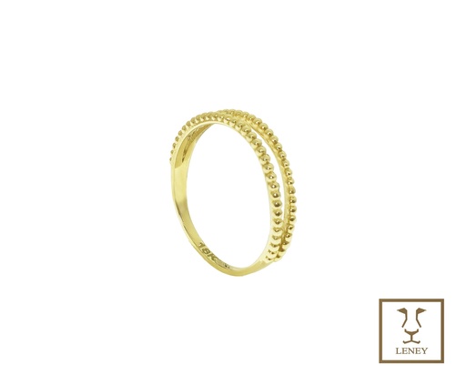 [1561W6] ANILLO DOBLE CINTILLLO ABIERTO