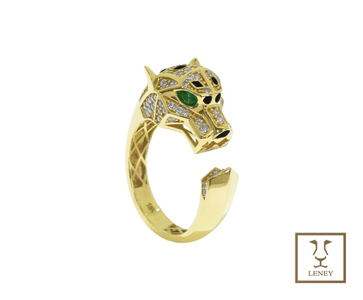 [1563W4] ANILLO PANTERA CARTIER CABEZA