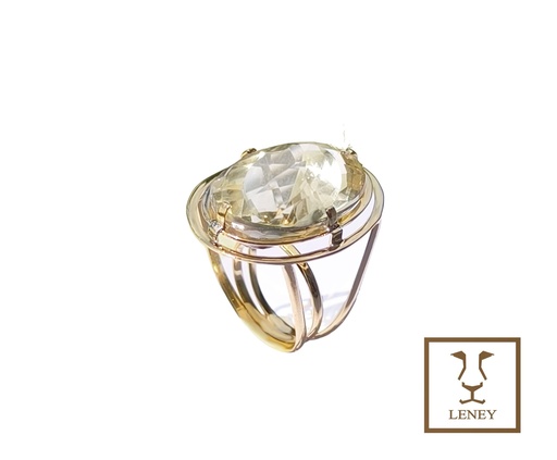 [1570W3] ANILLO OVAL CITRINE 26X19MM