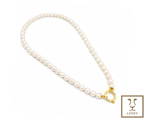 [1594W1] COLLAR DE 63 PERLAS