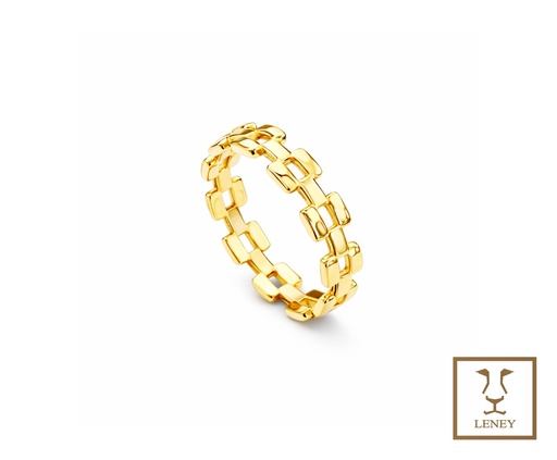 [1597W44] ANILLO ESLABONES ROLEX DIAMANTADO
