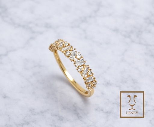 [1601W1] ANILLO CINTILLO CIRCONES BAGUETT