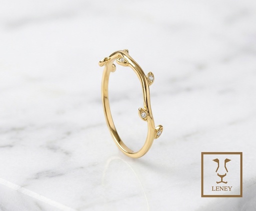 [1603W42] ANILLO CINTILLO RAMA CON 7