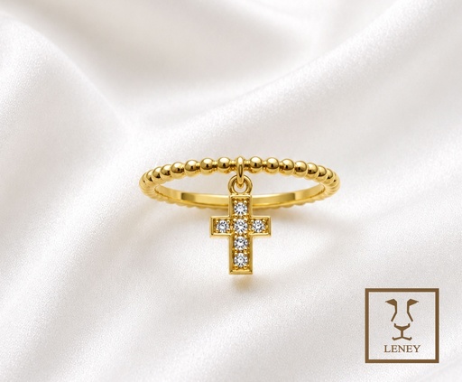 [1618W7] ANILLO CINTILLO BOLITAS PERLE