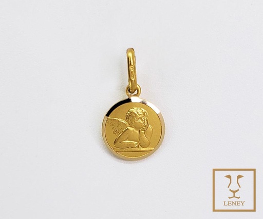 [1590W24] MEDALLA ANGEL PENSADOR REDONDO