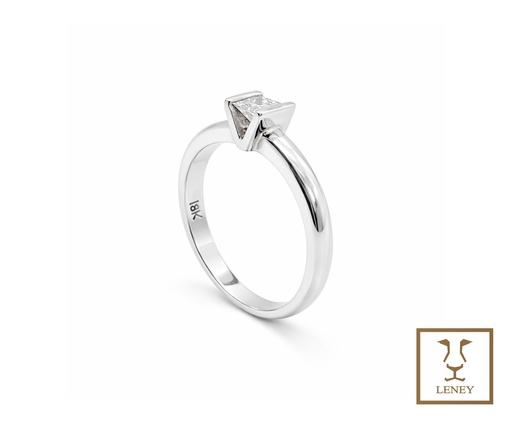 [807W3] ANILLO SOLITARIO BRILLANTE DIAMANTE