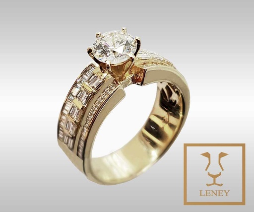 [922W2] ANILLO SOLITARIO BRILLANTE CENTRAL