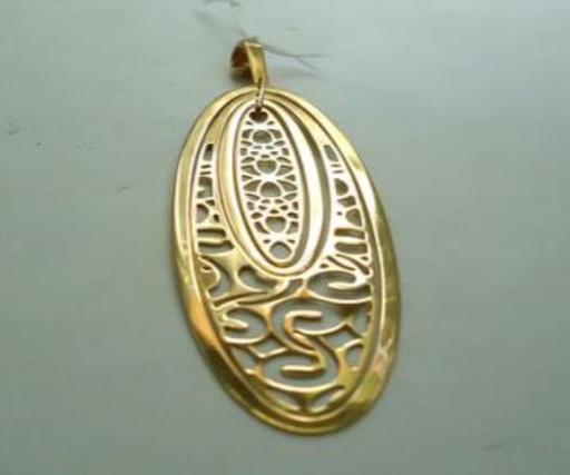 [929W32] DIJE LARGO OVALES EXCENTRICOS