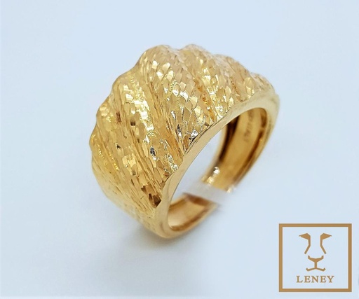 [967W9] ANILLO CRESTAS DIAGONALES DIAMANTADAS