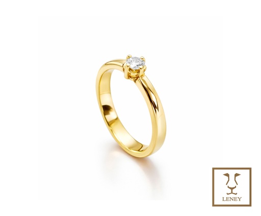 [981W38] ANILLO SOLITARIO BRILLANTE 0.19CT