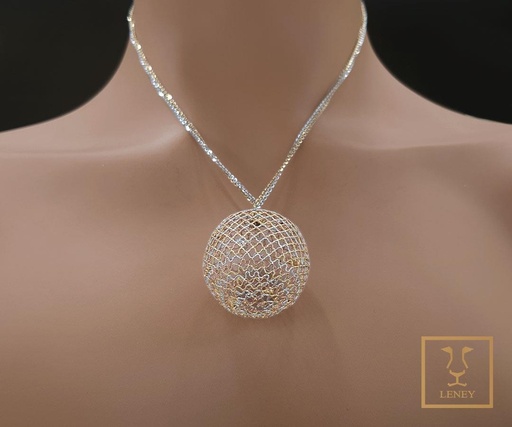 [992W45] GARGANTILLA ESFERA DE MALLA