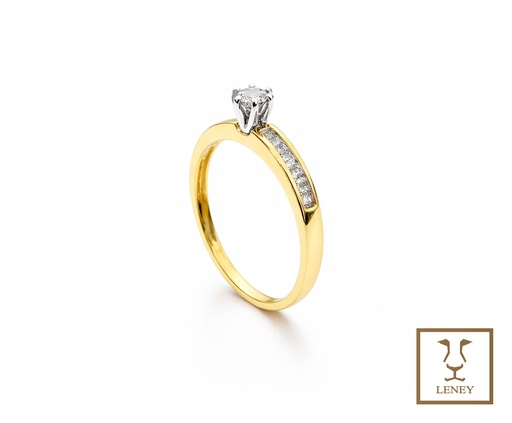 [994W2] ANILLO SOLITARIO BRILLANTE CENTRO