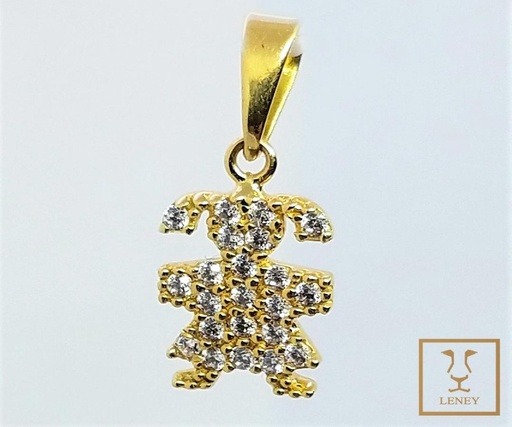 [1247W85] DIJE NINA CIRCONES CON TRENZAS