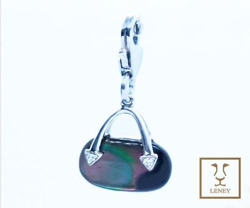 [1010W1] DIJE CARTERA NACAR GRIS