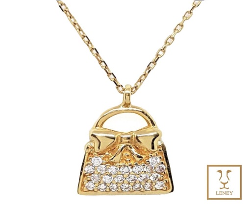 [1022W44] GARGANTILLA CARTERA CON CIRCONES