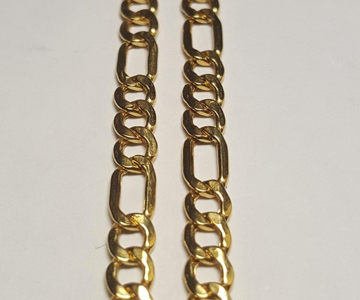 [1412W3] CADENA CARTIER FIGARO 3X1 60CMS