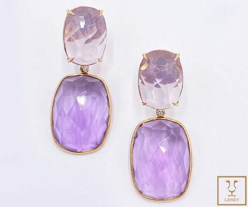 [1078W3] ARETE LARGO AMATISTA OVAL