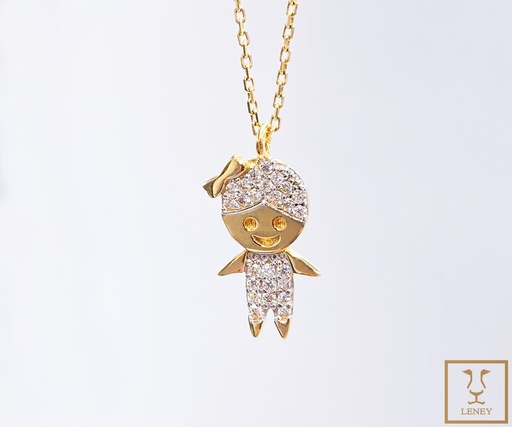 [1093W189] GARGANTILLA NINA CON LAZO