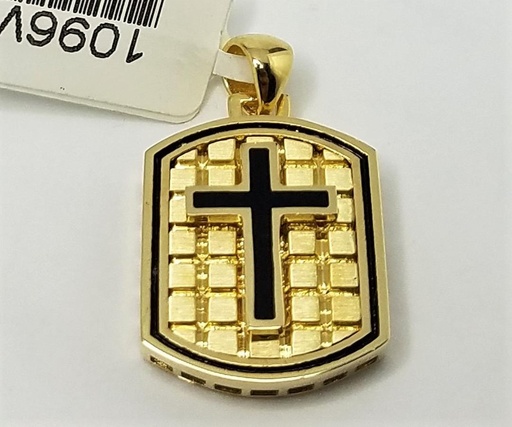 [1096W12] CRUZ SOBRE PLACA OVAL