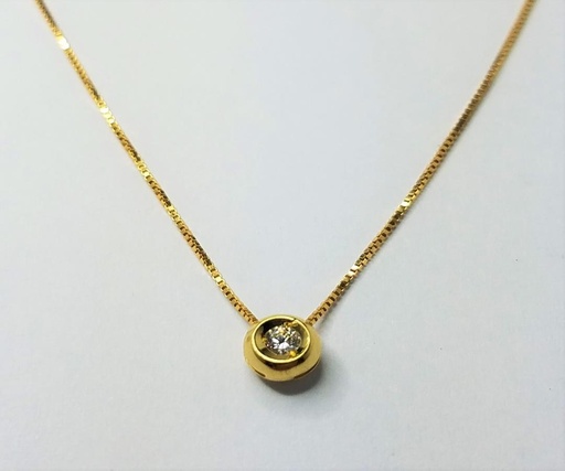 [1597W1] GARGANTILLA CIRCON BICELADO PUNTO