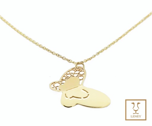 [1106W47] GARGANTILLA MARIPOSA CALADA EN UN