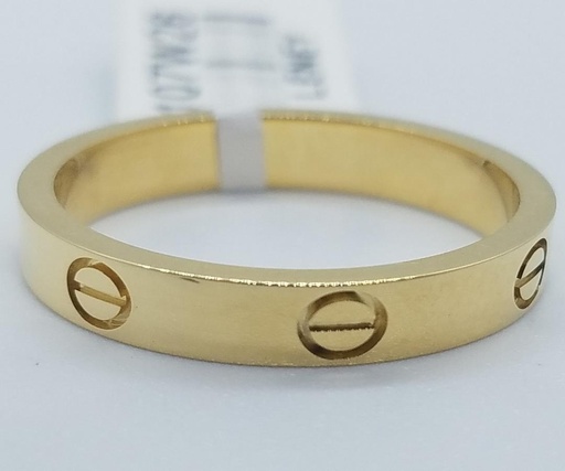 [1107W27] ANILLO TORNILLOS CARTIER GRABADO