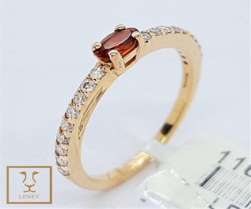 [1168W10] ANILLO CINTILLO BRILLANTES 0.20CT